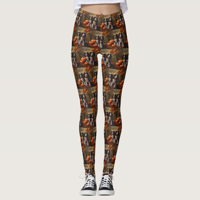 Springer spanel Puppy Autumn Delight Pumpkin Leggings (Framsida)