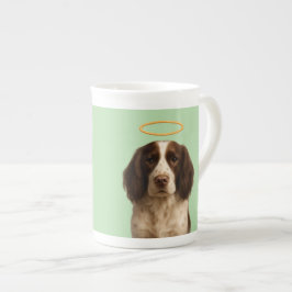 Springer Spaniel Angel / Devil bone china mug Benporslin Mugg