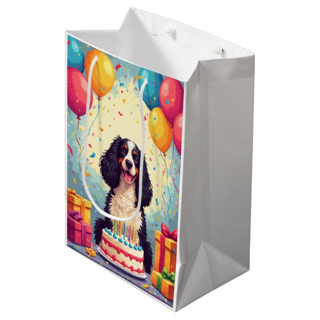 Springer Spaniel Födelsedagsfirande (Framsidan Vinklad)