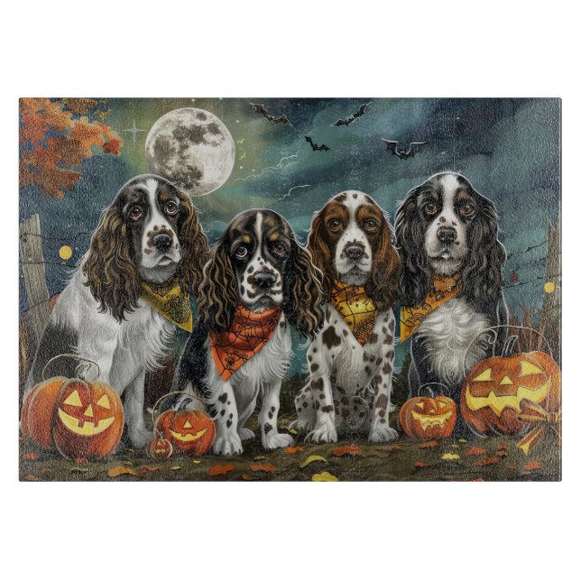 Springer Spaniel Halloween Kuslig (Framsidan)