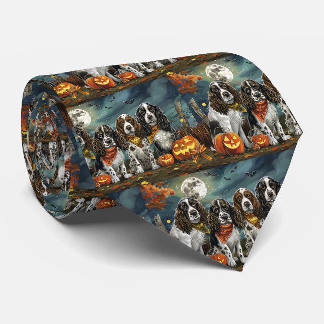 Springer Spaniel Halloween Kuslig Slips (Rullad)