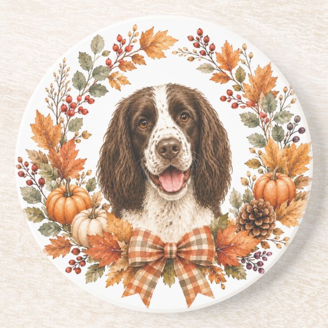 Springer Spaniel Höst Coaster Underlägg (Framsidan)