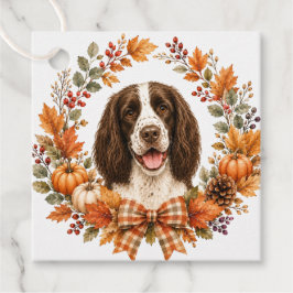 Springer Spaniel Höst Gåvor Etiketter