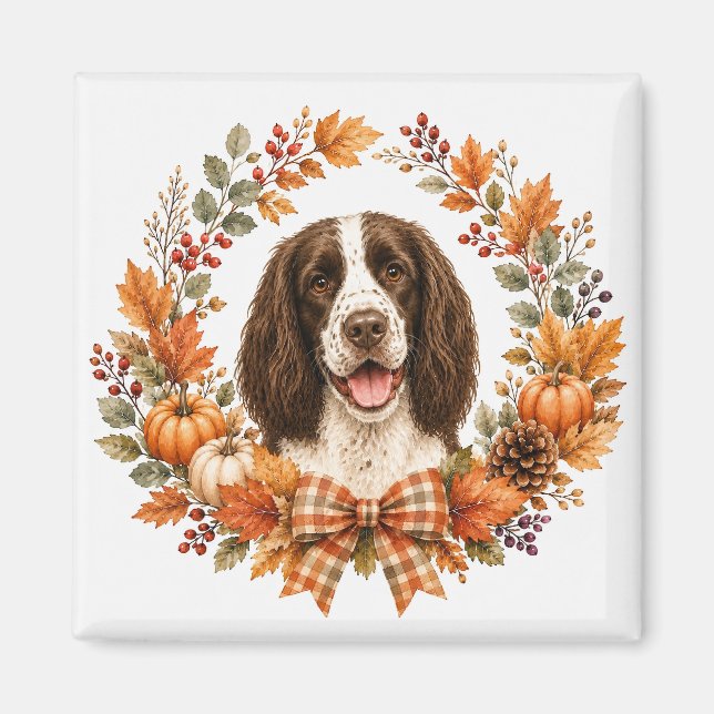 Springer Spaniel Höst Magnet (Framsidan)