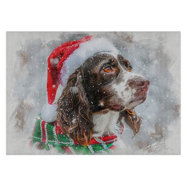 Springer Spaniel Hund Jul Festlig (Framsidan)
