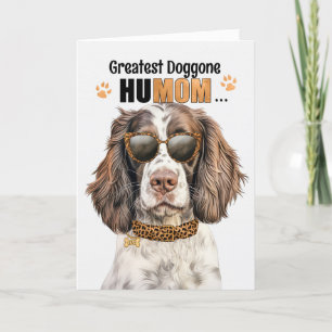 Springer Spaniel Hund Underbarare HuMOM Mors dag Helgkort