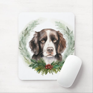 Springer spaniel jul Utandning Festive Valp Musmatta