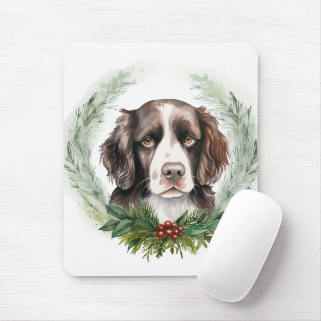 Springer spaniel jul Utandning Festive Valp Musmatta (Med mus)