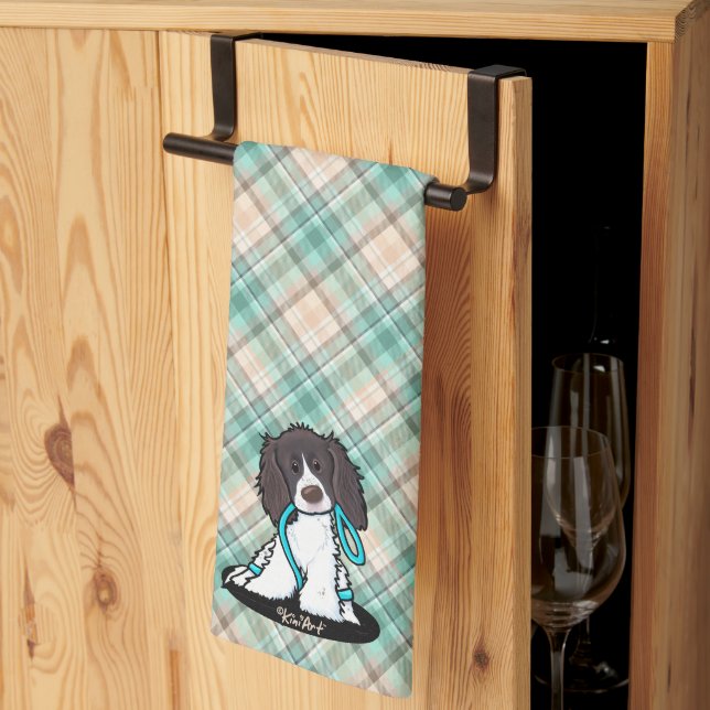 Springer Spaniel Marina Rutig Köksduk Kökshandduk (Thirds Fold)