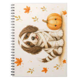 Springer Spaniel Mummie Halloween Anteckningsbok