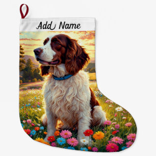 Springer Spaniel  Stor Julstrumpa