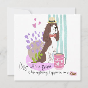 Springer Spansk kaffekaffe Humor Citat any Tillfäl Kort