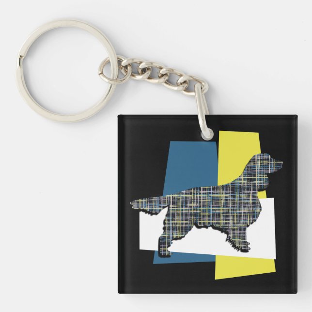 Springer Spanska Hund Y&B Grid Tricolor (Framsidan)