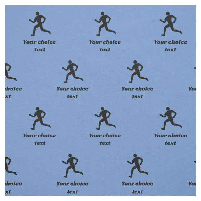 Springer Sports Mönster - anpassningsbar text - al Tyg (Provkarta)