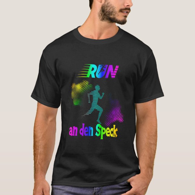 Springer till bacon för Joggare som ansluter runni T Shirt (Framsida)