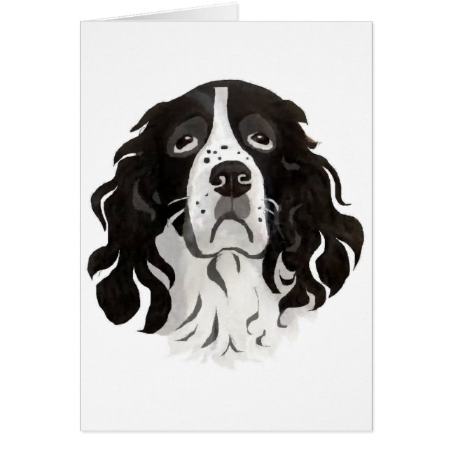 Springeransiktekort Hälsningskort (Framsidan)