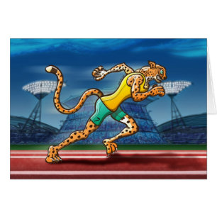 SpringerCheetah Hälsningskort