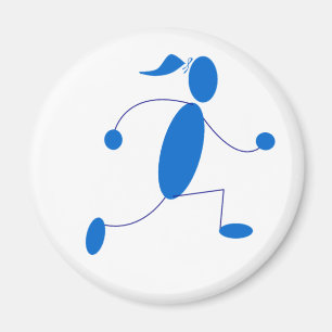 Springerflickamagnet Magnet