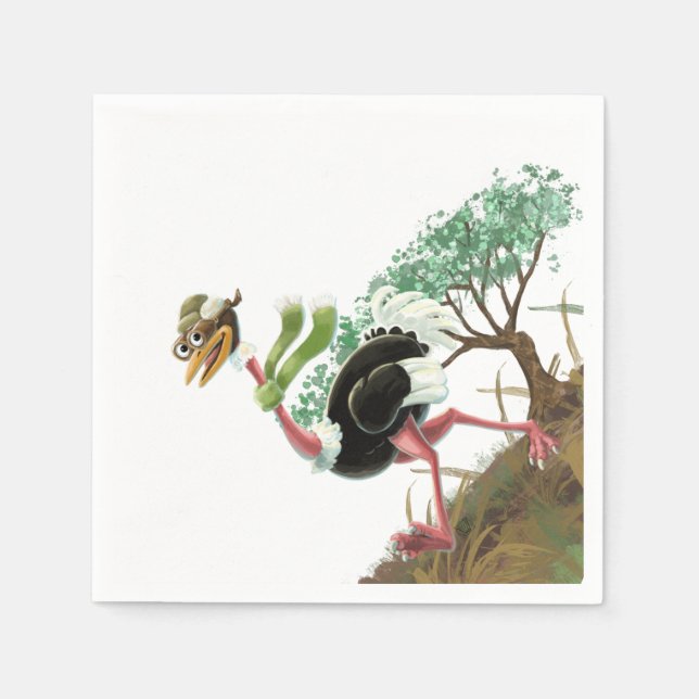 Springerna Desert Ostrich Pappersservett (Framsidan)