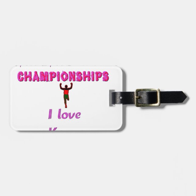 Springerna i friidrott i Kenya: I Kärlek Bagagebricka (Horisontell Framsida)