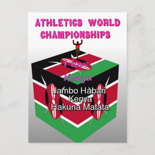 Springerna i friidrott i Kenya: I Kärlek Vykort (Framsida)