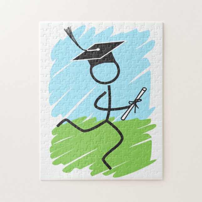 Springerna studenten © Cross country Track Puzzle Pussel (Vertikal)