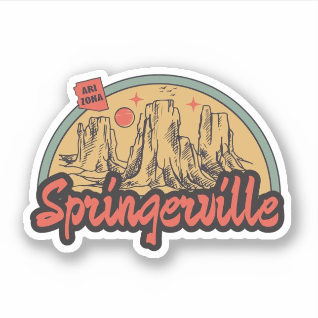 Springerville, Arizona  Klistermärke Klistermärken (Framsida)