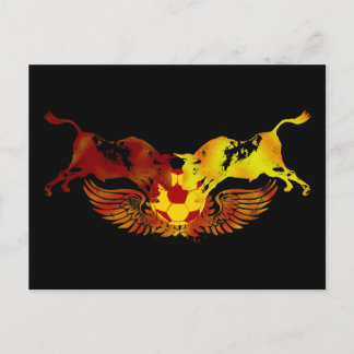 Springet av tjurarna vykort