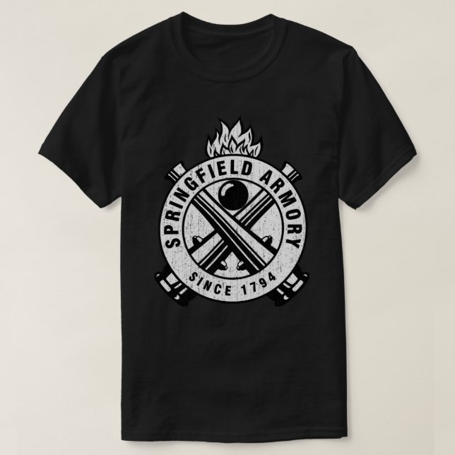 Springfield Armory Firearms Sticker.png T Shirt (Design framsida)
