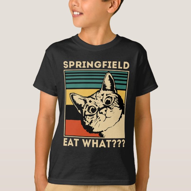 Springfield Ät Vad - De äter hundar katter T Shirt (Framsida)
