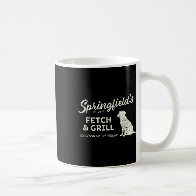 Springfield äter husdjur - Hämta och Grill Skämt Kaffemugg (Höger)