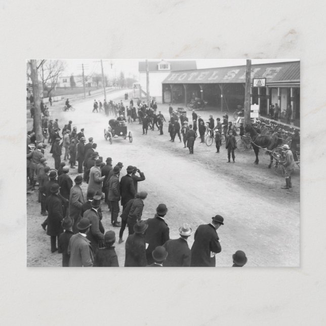 Springfield Auto Tävling: 1900 Vykort (Framsida)