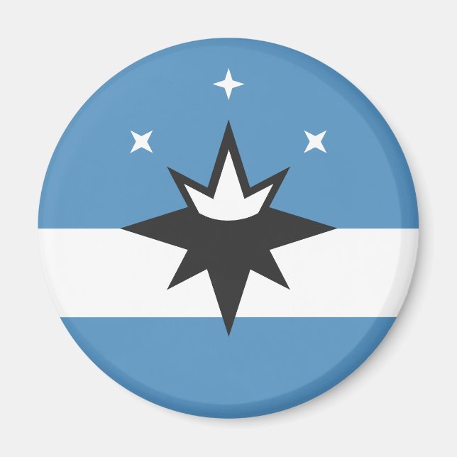 Springfield city Flagga Missouri, delstat USA Magnet (Framsidan)