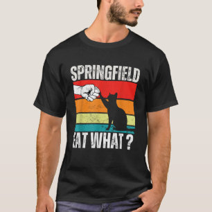 Springfield Eat What they are Eating Hundar Cats P T Shirt