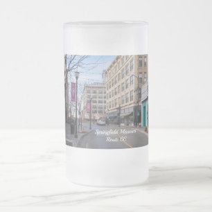 Springfield Frosted Glass Beer Mugg