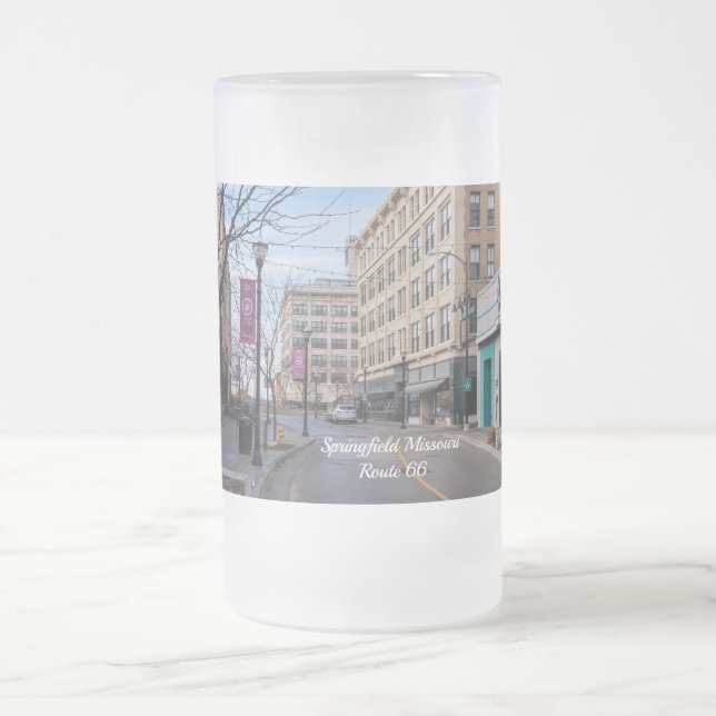 Springfield Frosted Glass Beer Mugg (Center)