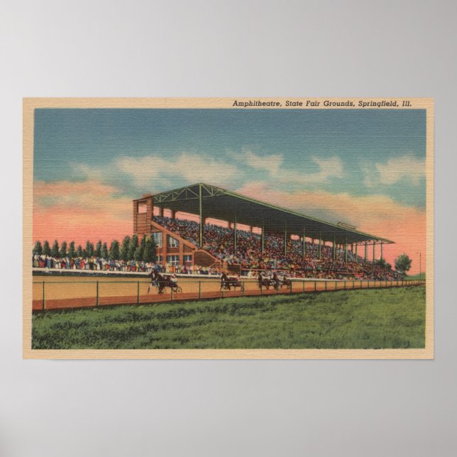 Springfield, IL - State Fair Grounds Horse Poster (Framsidan)