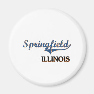Springfield Illinois stadsklassiker Magnet