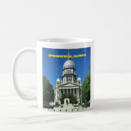 Springfield, Illinois State Huvudstad Byggande Kaffemugg