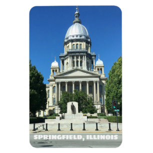 Springfield, Illinois State Huvudstad Byggande Magnet