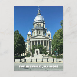Springfield, Illinois State Huvudstad Byggande Vykort