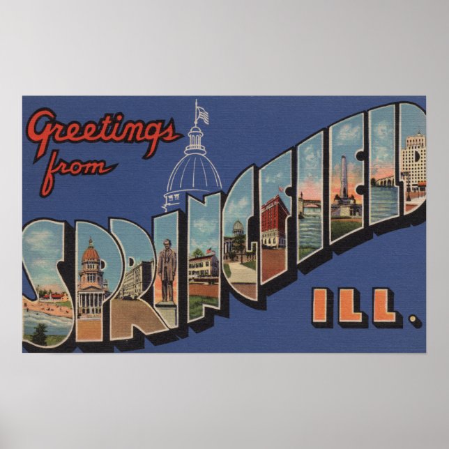 Springfield, Illinois - Stora Brev Scenes Poster (Framsidan)