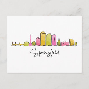 Springfield ILLINOIS Vykort