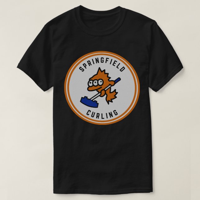 Springfield kurling Classic T Shirt (Design framsida)