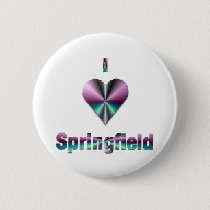 Springfield - Lila och turkos Knapp