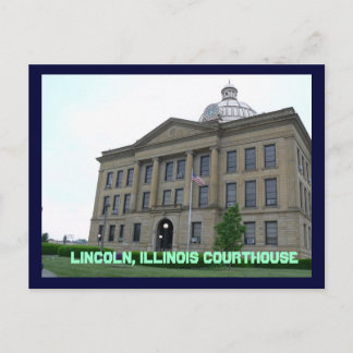 Springfield, Lincoln, Illinois Domstol Vykort