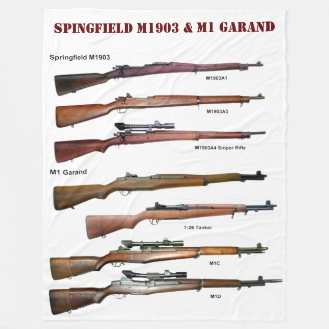 SPRINGFIELD M1903 & M1 GARAND FLEECEFILT (Framsidan)