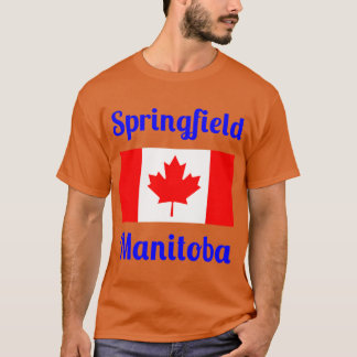 Springfield Manitoba Kanada Snygga Tryck T Shirt