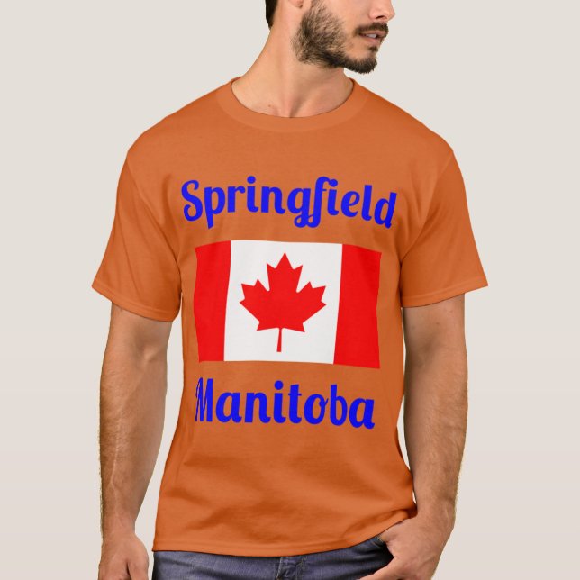 Springfield Manitoba Kanada Snygga Tryck T Shirt (Framsida)