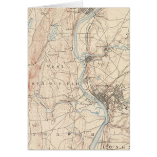 Springfield, Massachusetts Hälsningskort